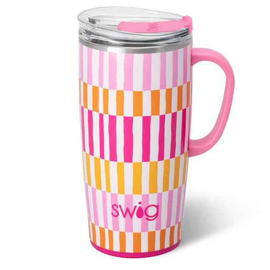 22oz Travel Mug | Sherbet Stripe