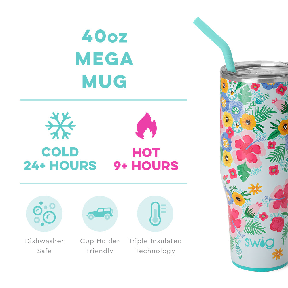 40oz Mega Mug | Island Bloom