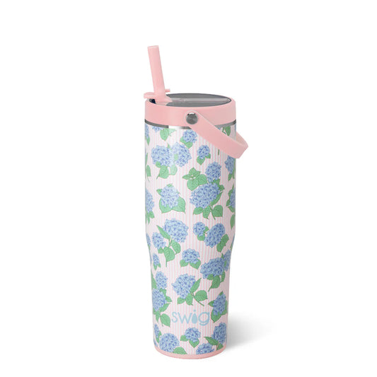 30oz Leakproof To-Go Tumbler | Hydrangeas