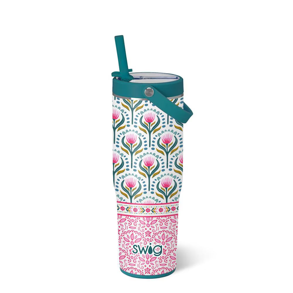 30oz Leakproof To-Go Tumbler | Lotus Bloom