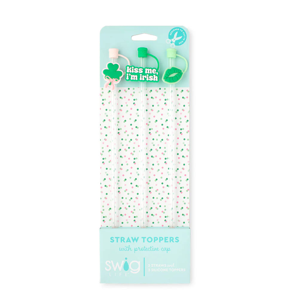 Straw Topper Set | Clover Crush