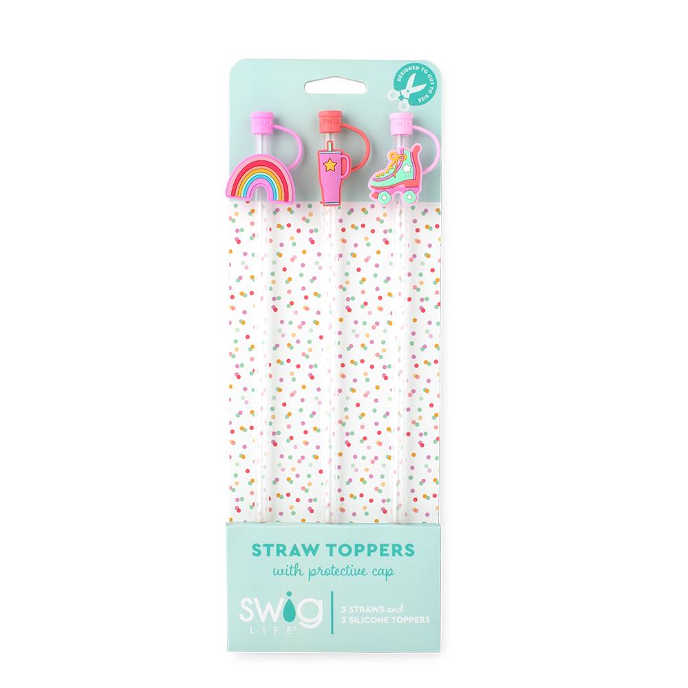 Straw Topper Set | Roller Rink