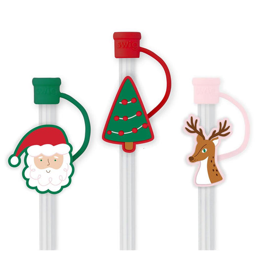 Straw Topper Set | Christmas Cameos