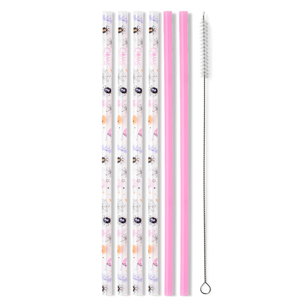 Reusable Straw Set | Sweet and Spooky + Pink