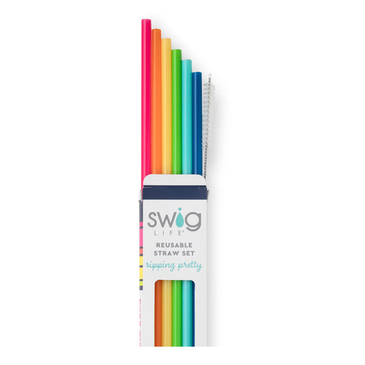 Reusable Straw Set | Rainbow