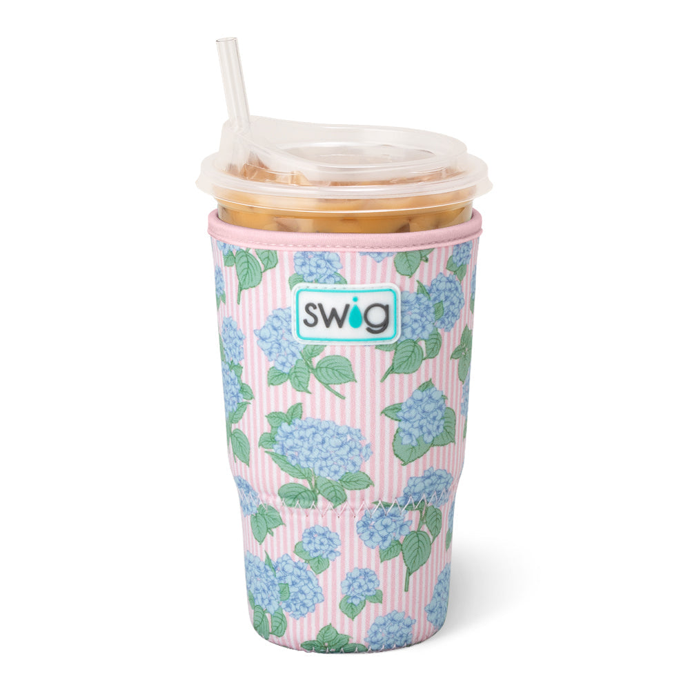 Large Iced Cup Coolie | Hydrangeas