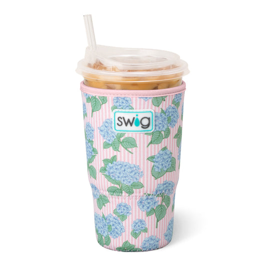 Large Iced Cup Coolie | Hydrangeas