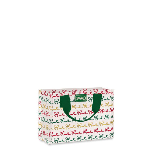 Small Reusable Gift Bag | Christmas Bows