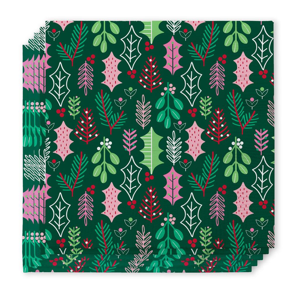 Cocktail Napkins | Merry Mistletoe