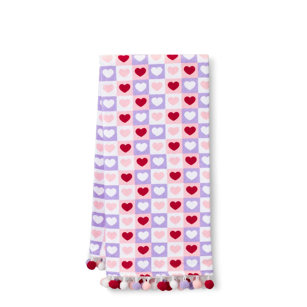 "a" Check Yes Tea Towel