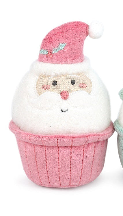 Holiday Plush Toy Santa Cupcake
