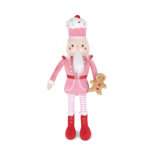 Pink Gingerbread Nutcracker Plush