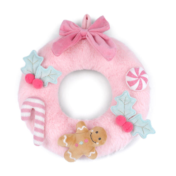 Pink Festive Wreath Plush