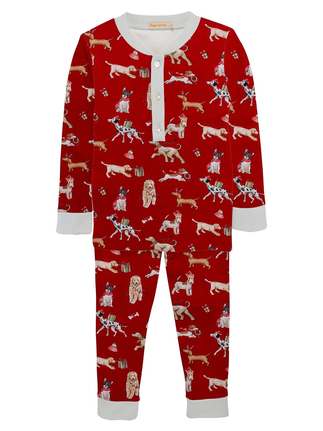 Printed Kid Set | Christmas Puppy