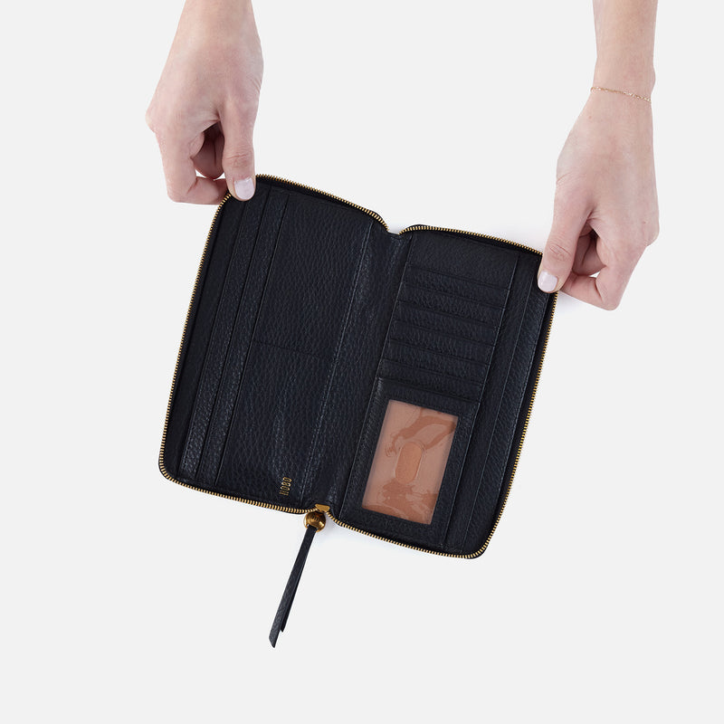 Hart | Large Wallet | Pebbled Leather | Black