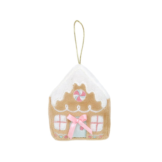Gingerbread House Plush Ornament