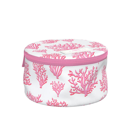 Perfect Gem | Round Jewelry Case | Floral Reef