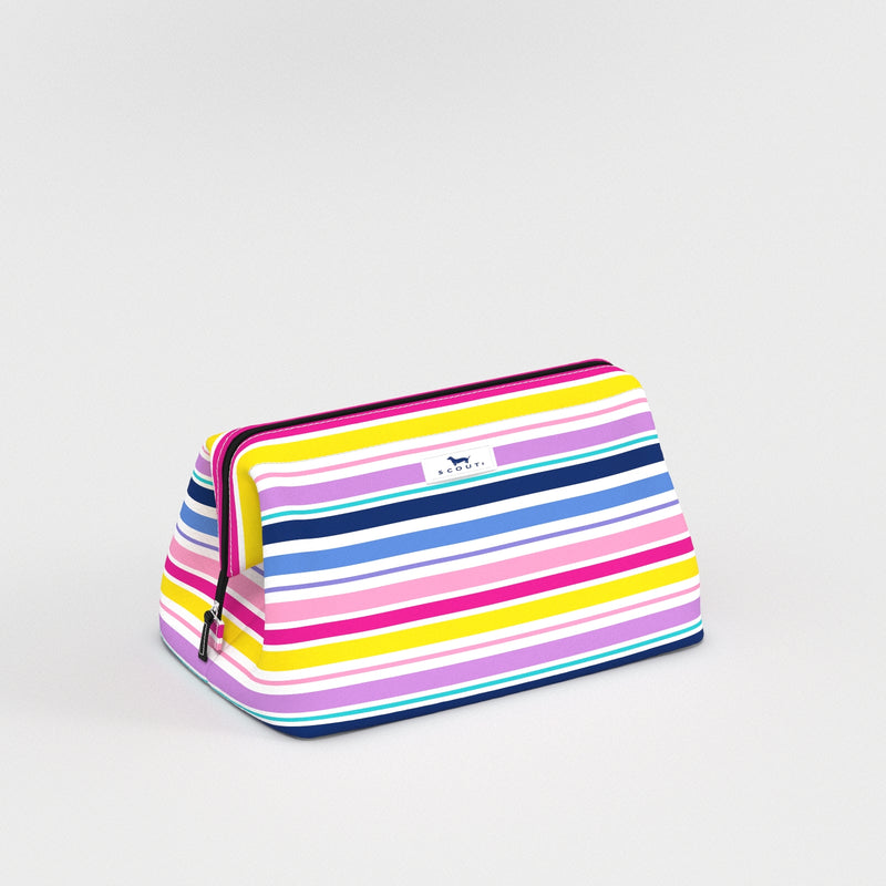 Big Mouth | Large Makeup Bag | Stripe a Pose