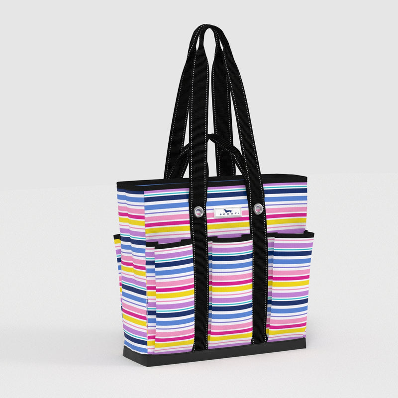 Rocket Pocket | Medium Multi-Pocket Tote | Stripe a Pose