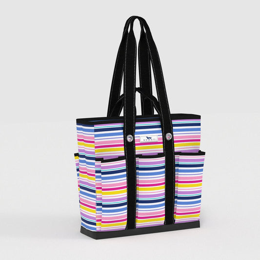 Rocket Pocket | Medium Multi-Pocket Tote | Stripe a Pose