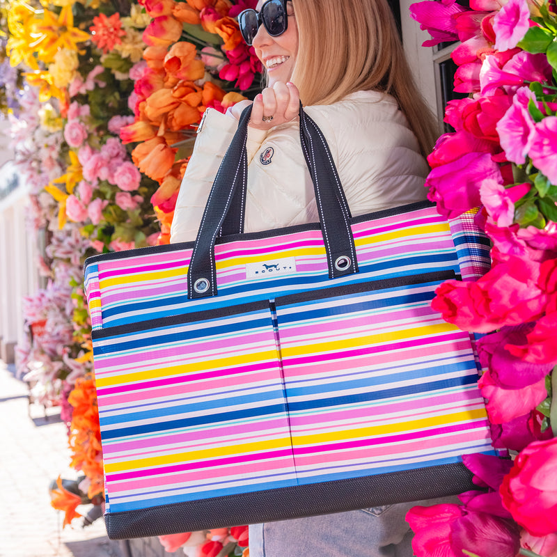 Ben Pocket Tote | Large Bag | Stripe a Pose