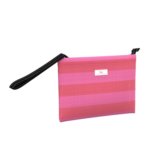 Cabana Clutch | Woven Wristlet | Bubblegum and Watermelon