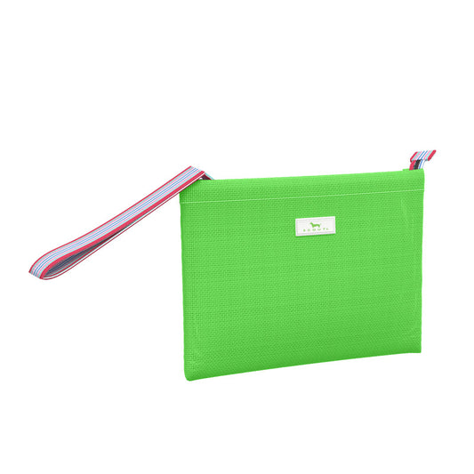 Cabana Clutch | Woven Wristlet | Grass