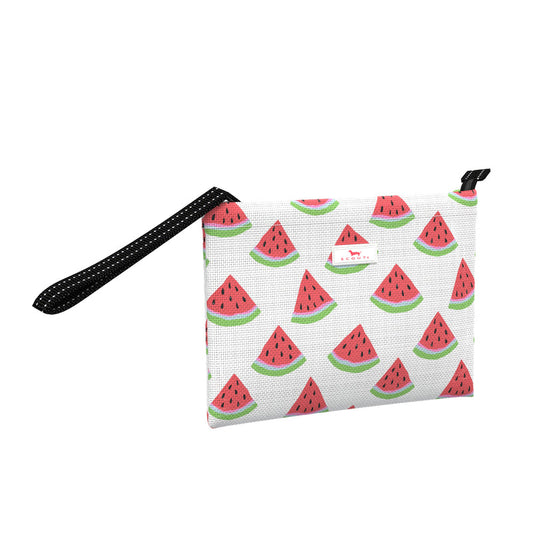 Cabana Clutch | Woven Wristlet | One in a Melon