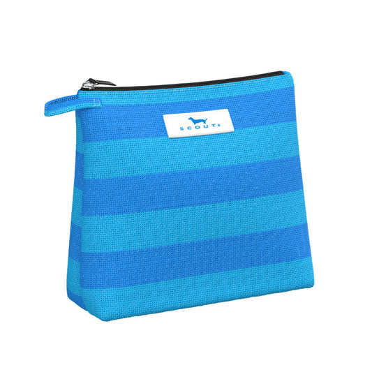 Go Getter | Medium Woven Pouch | French Blue and Pool