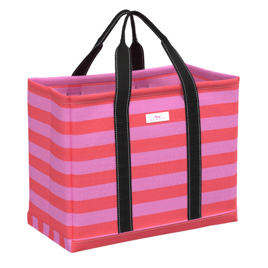 Roadtripper | Medium Woven Tote | Bubblegum and Watermelon