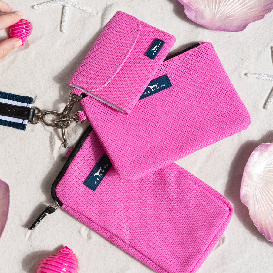 The Carly Pouch | Red Violet Woven