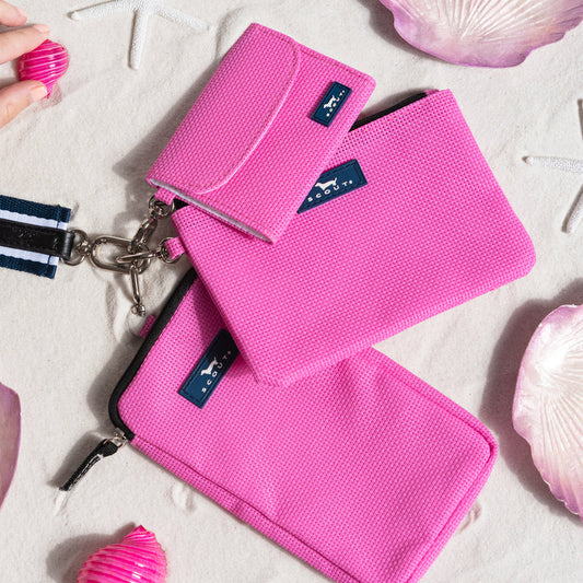 The Carly Pouch | Red Violet Woven