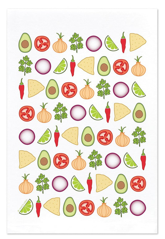 Salsa and Guacamole Hand Towel
