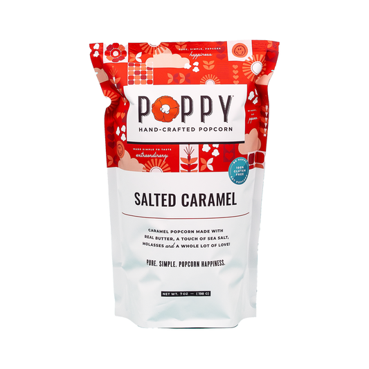 Salted Caramel Poppy Popcorn