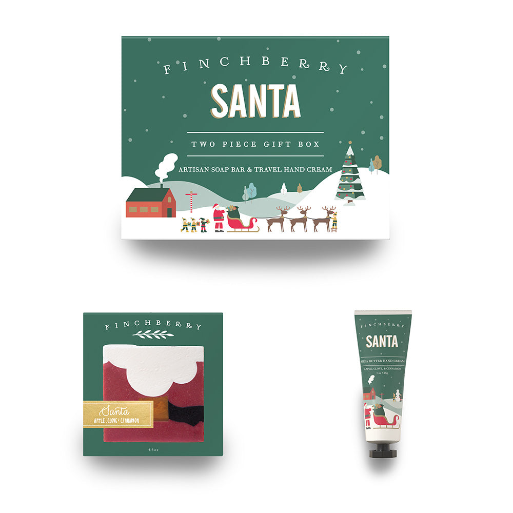 Holiday 2pc Gift Box - Santa