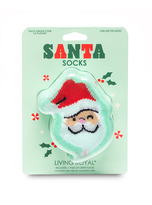 3D Packaged Crew Socks | Santa