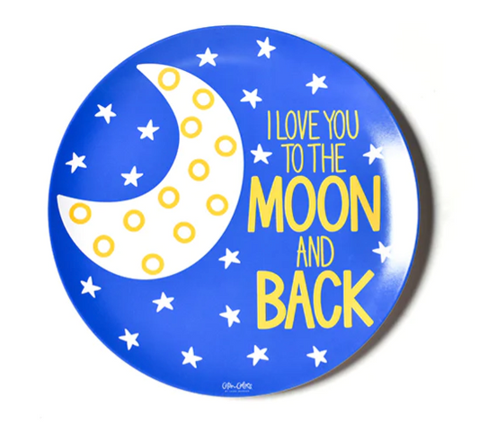 10" Melamine Plate -  Love You to the Moon