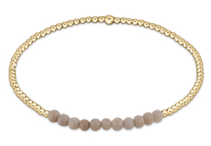 Gold Bliss 2mm Bead Bracelet -  Riverstone