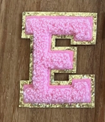 Individual Letter Patch - Light Pink