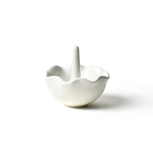 Ring Dish | Ruffle | Signature White