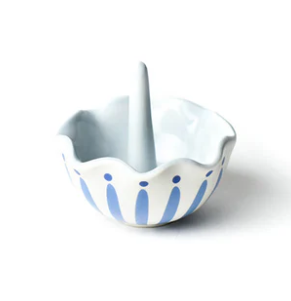 Ring Dish | Ruffle | Iris Blue Burst