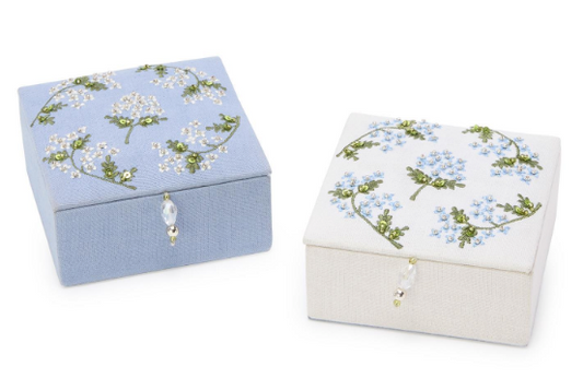 Small Hydrangea Jewelry Box | Assorted Colors
