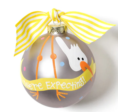 Glass Ornament | Stork We are Expecting