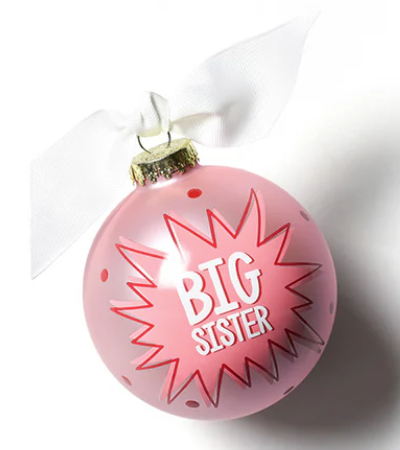 Glass Ornament | Bam Big Sister