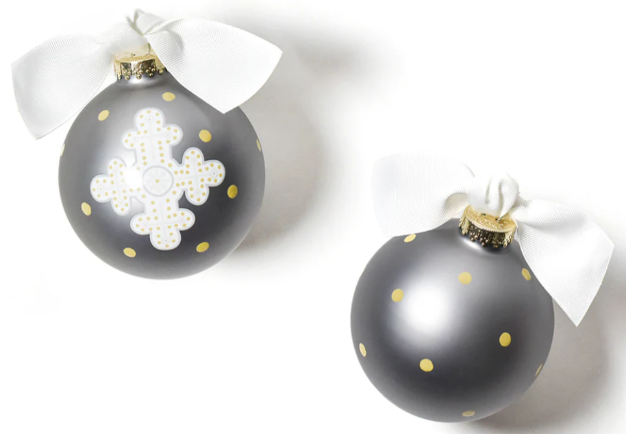 Glass Ornament | Neutral Cross
