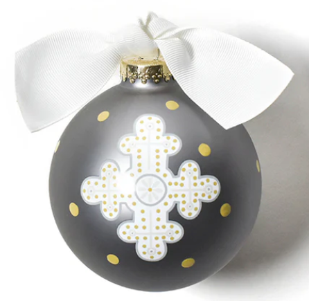 Glass Ornament | Neutral Cross
