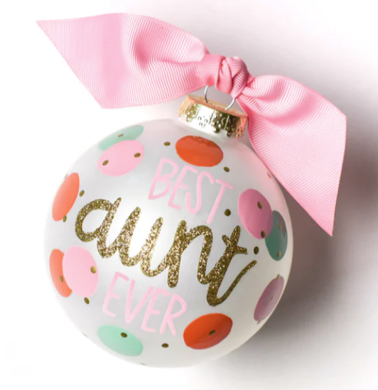 Glass Ornament | Best Aunt Ever