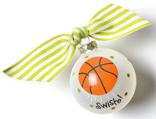Glass Ornament | Basketball