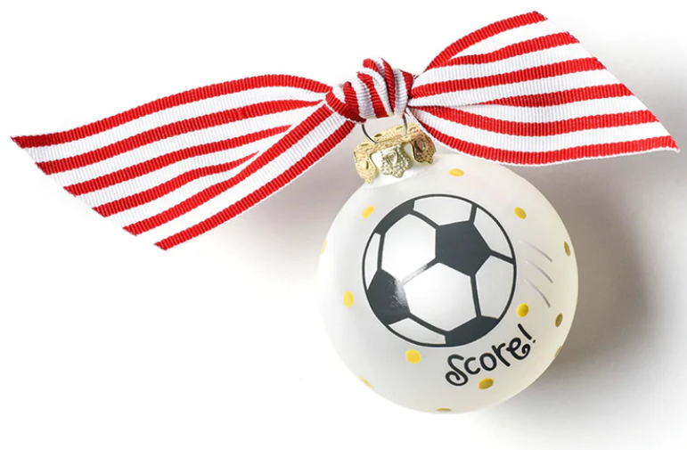 Glass Ornament | Soccer
