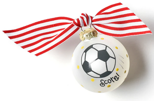 Glass Ornament | Soccer